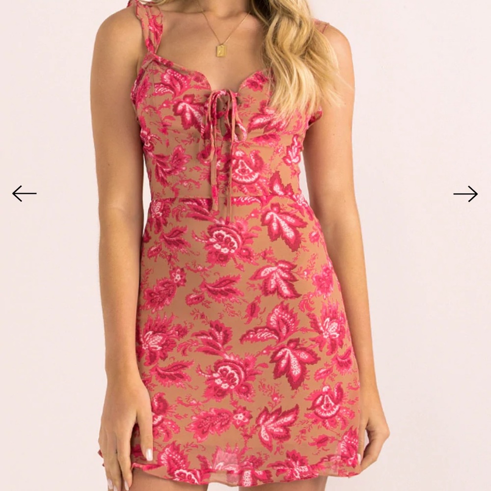 Sundae Muse Pink Summer Dress